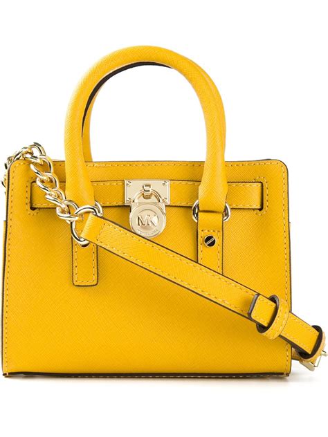 yellow michael kors bag uk|Michael Kors yellow tote bag.